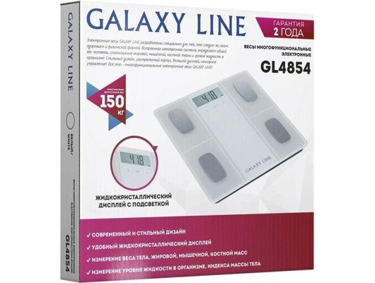 Весы напольные GALAXY GL 4854 белые